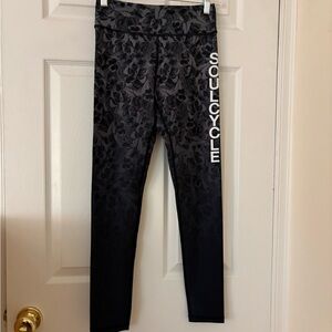 SoulCycle Black Patterned Leggings